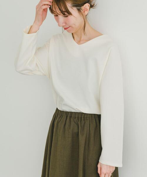 ITEMS URBANRESEARCH（アイテムズ アーバンリサーチ）の「カットミラノプルオーバー（Tシャツ/カットソー・レディース・ブルー/オフホワイト/チャコールグレー/モカ・FREE）」の8枚目の写真