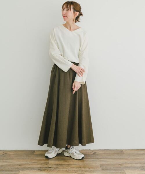 ITEMS URBANRESEARCH（アイテムズ アーバンリサーチ）の「カットミラノプルオーバー（Tシャツ/カットソー・レディース・ブルー/オフホワイト/チャコールグレー/モカ・FREE）」の9枚目の写真