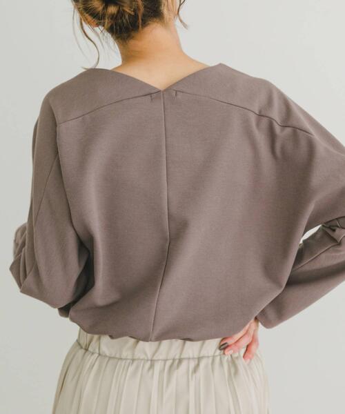 ITEMS URBANRESEARCH（アイテムズ アーバンリサーチ）の「カットミラノプルオーバー（Tシャツ/カットソー・レディース・ブルー/オフホワイト/チャコールグレー/モカ・FREE）」の14枚目の写真