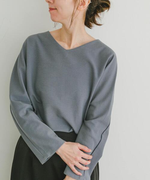 ITEMS URBANRESEARCH（アイテムズ アーバンリサーチ）の「カットミラノプルオーバー（Tシャツ/カットソー・レディース・ブルー/オフホワイト/チャコールグレー/モカ・FREE）」の19枚目の写真