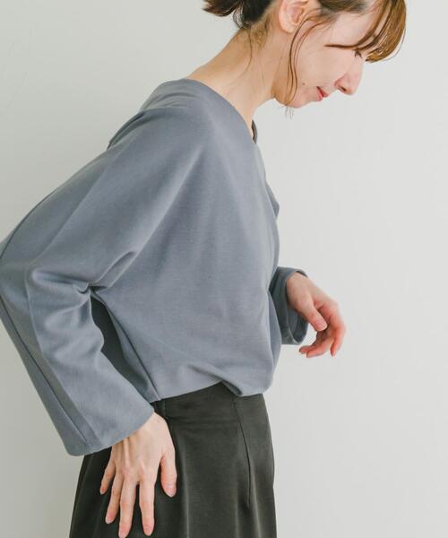 ITEMS URBANRESEARCH（アイテムズ アーバンリサーチ）の「カットミラノプルオーバー（Tシャツ/カットソー・レディース・ブルー/オフホワイト/チャコールグレー/モカ・FREE）」の20枚目の写真