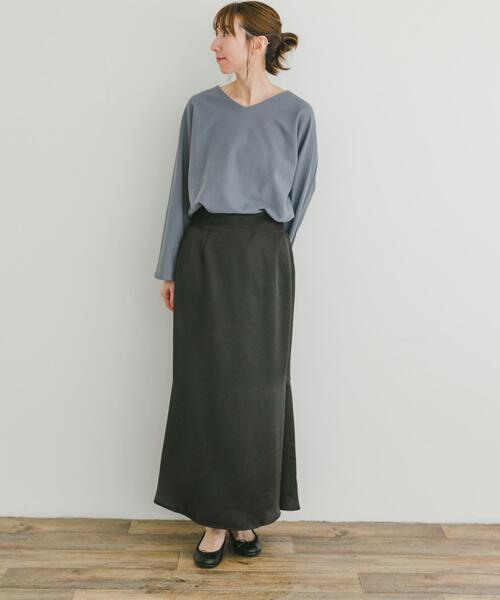 ITEMS URBANRESEARCH（アイテムズ アーバンリサーチ）の「カットミラノプルオーバー（Tシャツ/カットソー・レディース・ブルー/オフホワイト/チャコールグレー/モカ・FREE）」の22枚目の写真