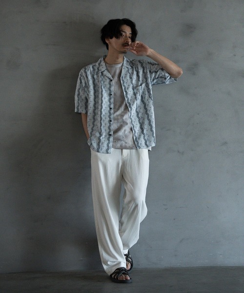 RATTLE TRAP(ラトルトラップ)の「ヴィンテージライクオープンカラーシャツ(シャツ/ブラウス・メンズ・サックスブルー/ブラック・M/L/LL)」の4枚目の写真