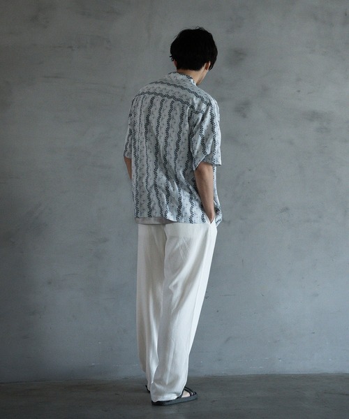 RATTLE TRAP(ラトルトラップ)の「ヴィンテージライクオープンカラーシャツ(シャツ/ブラウス・メンズ・サックスブルー/ブラック・M/L/LL)」の6枚目の写真