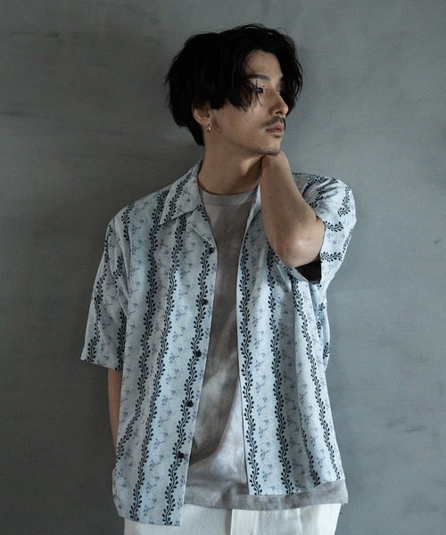 RATTLE TRAP(ラトルトラップ)の「ヴィンテージライクオープンカラーシャツ(シャツ/ブラウス・メンズ・サックスブルー/ブラック・M/L/LL)」の7枚目の写真