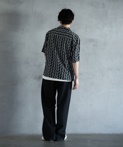 RATTLE TRAP(ラトルトラップ)の「ヴィンテージライクオープンカラーシャツ(シャツ/ブラウス・メンズ・サックスブルー/ブラック・M/L/LL)」の12枚目の写真