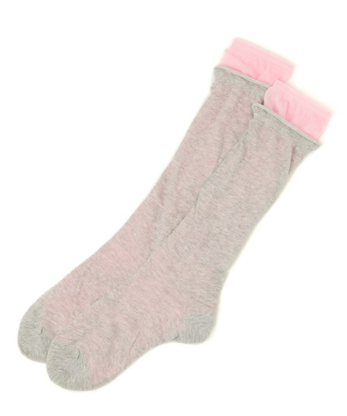 LOWRYS FARM(ローリーズファーム)の「2Pレイヤードソックス 326269(ソックス/靴下・レディース・ピンク/ブラック/ブルー・FREE)」の3枚目の写真