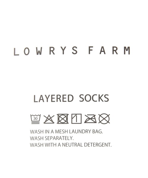 LOWRYS FARM(ローリーズファーム)の「2Pレイヤードソックス 326269(ソックス/靴下・レディース・ピンク/ブラック/ブルー・FREE)」の10枚目の写真