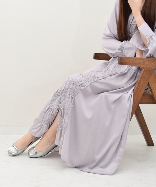 Bridget Birkin(ブリジットバーキン)の「【Bridget Birkin】バックルアクセントレインパンプス(554021)(レインシューズ・レディース・ベージュ/シルバー/ブラック/アイボリー・23.5/23/24/24.5/22.5)」の12枚目の写真