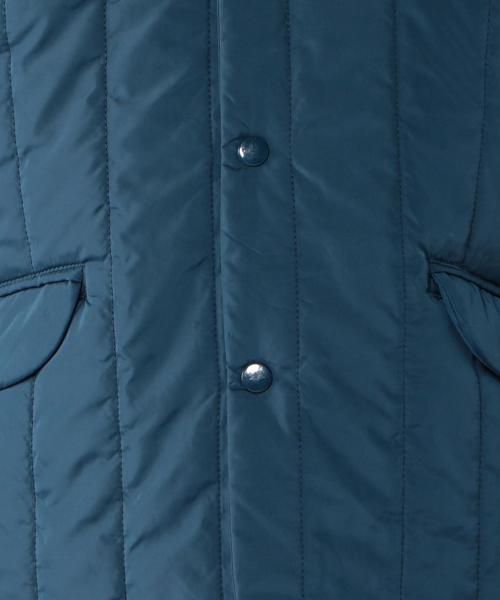 coen（コーエン）の「【MBC】マットタフタ中綿キルティングジャケット（テーラードジャケット・メンズ・コバルトブルー/ブラック・SMALL/MEDIUM/LARGE/X-LARGE）」の7枚目の写真