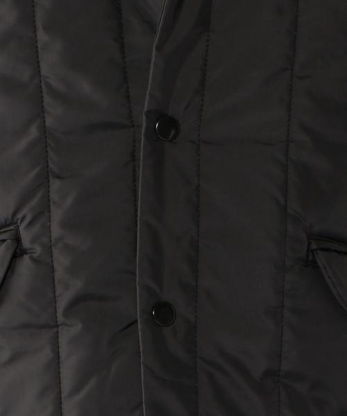 coen（コーエン）の「【MBC】マットタフタ中綿キルティングジャケット（テーラードジャケット・メンズ・コバルトブルー/ブラック・SMALL/MEDIUM/LARGE/X-LARGE）」の4枚目の写真