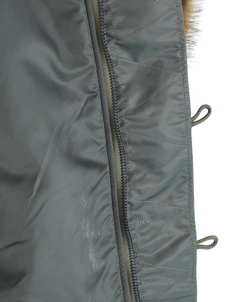 GOLD（ゴールド）の「東洋エンタープライズ GOLD / ゴールド：CLIMASHIELD PADDING N-2B：24B-GL15555[MUS]（ミリタリージャケット・メンズ・セージグリーン・M/L）」の9枚目の写真