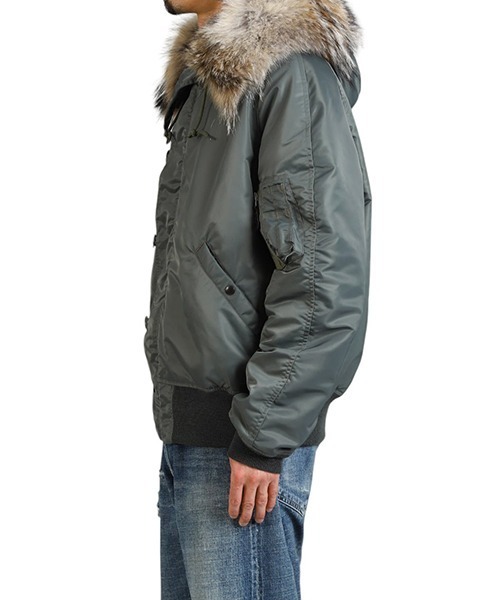 GOLD（ゴールド）の「東洋エンタープライズ GOLD / ゴールド：CLIMASHIELD PADDING N-2B：24B-GL15555[MUS]（ミリタリージャケット・メンズ・セージグリーン・M/L）」の13枚目の写真