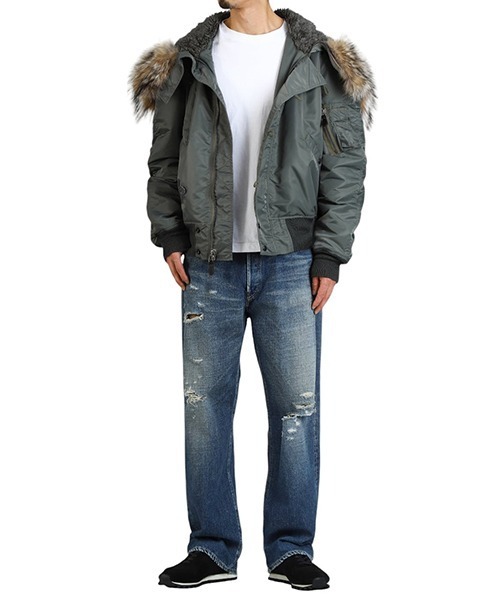 GOLD（ゴールド）の「東洋エンタープライズ GOLD / ゴールド：CLIMASHIELD PADDING N-2B：24B-GL15555[MUS]（ミリタリージャケット・メンズ・セージグリーン・M/L）」の15枚目の写真