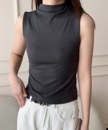 LOWO（ロワ）の「ハイネックノースリーブシンプルカットソー（Tシャツ/カットソー）」