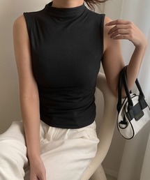 LOWO（ロワ）の「ハイネックノースリーブシンプルカットソー（Tシャツ/カットソー）」