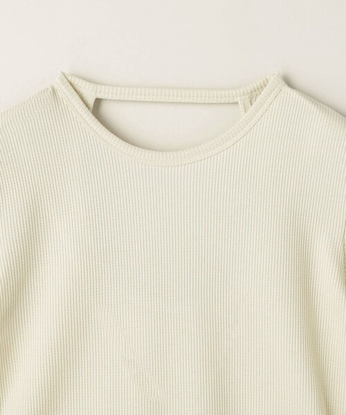 ATTISESSION(アティセッション)の「<ATTISESSION>ワッフル ショートスリーブ ボディースーツ(Tシャツ/カットソー・レディース・ブラック/オフホワイト・FREE)」の13枚目の写真