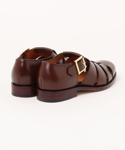 JALAN SRIWIJAYA（ジャランスリウァヤ）の「Jalan Sriwijaya/98819/CALF/CASTAGNA/LEATHER SOLE グルカサンダル（サンダル・メンズ・ブラウン・6.5/7/7.5/8/8.5/9.5/6/9）」の2枚目の写真