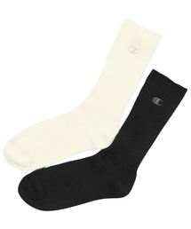 Champion | Champion/チャンピオン ソックス ウィメンズ ワンポイント刺繍 2足組 フルレングスソックス CWSBB001(ソックス/靴下)