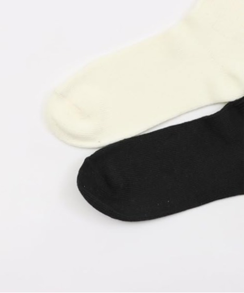 Champion(チャンピオン)の「Champion/チャンピオン ソックス ウィメンズ ワンポイント刺繍 2足組 フルレングスソックス CWSBB001(ソックス/靴下・レディース・マルチ/ホワイト系その他・S)」の6枚目の写真