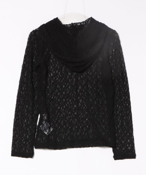 3.3 Field Trip (3.3フィールドトリップ)の「3.3 Field Trip/レースフーディー(Tシャツ/カットソー・レディース・ホワイト/ブラック・FREE)」の9枚目の写真