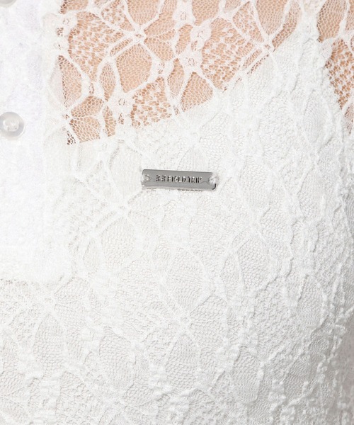 3.3 Field Trip (3.3フィールドトリップ)の「3.3 Field Trip/レースフーディー(Tシャツ/カットソー・レディース・ホワイト/ブラック・FREE)」の21枚目の写真