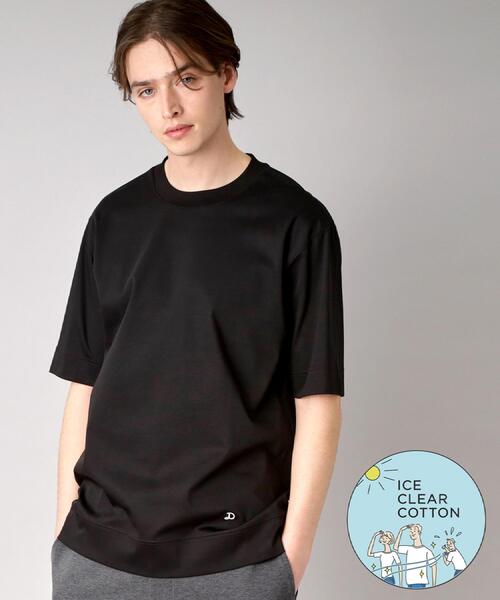 DRESSTERIOR(ドレステリア)の「【接触冷感/抗菌防臭/消臭】ICE CLEAR COTTON オーバーフィットTシャツ(Tシャツ/カットソー・メンズ・ホワイト/ブラック/カーキ/ブルーグリーン・90/91/92/94)」の2枚目の写真