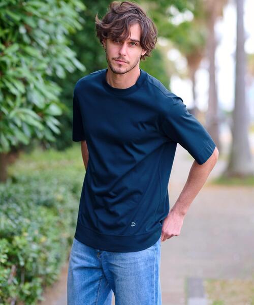 DRESSTERIOR(ドレステリア)の「【接触冷感/抗菌防臭/消臭】ICE CLEAR COTTON オーバーフィットTシャツ(Tシャツ/カットソー・メンズ・ホワイト/ブラック/カーキ/ブルーグリーン・90/91/92/94)」の12枚目の写真