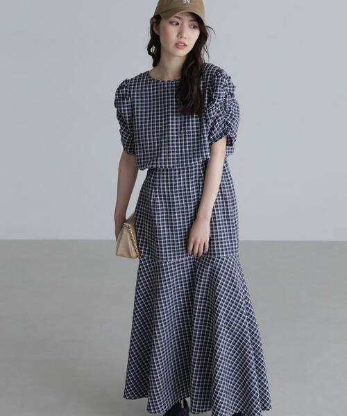 FREE'S MART（フリーズマート）の「◆前後2WAYボリュームスリーブワンピース（ワンピース・レディース・ブラック/ブラウン系その他/ブラック系その他/グレー・SMALL/MEDIUM）」の17枚目の写真