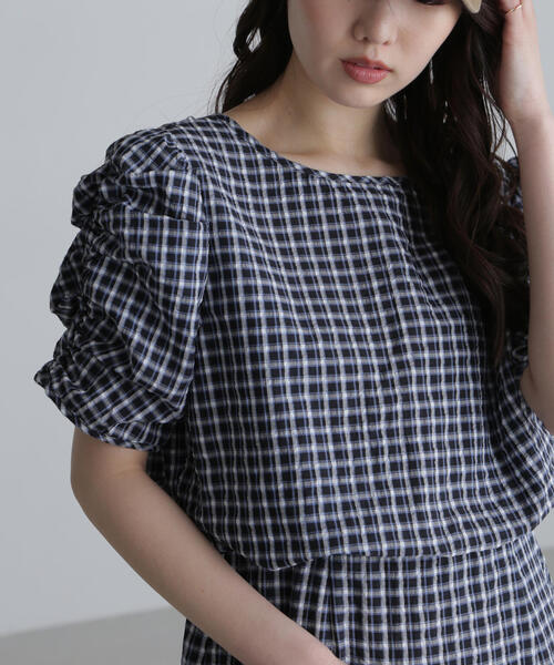 FREE'S MART（フリーズマート）の「◆前後2WAYボリュームスリーブワンピース（ワンピース・レディース・ブラック/ブラウン系その他/ブラック系その他/グレー・SMALL/MEDIUM）」の22枚目の写真