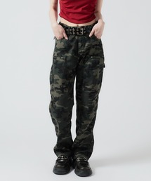 Chick | Double Knee Wide Camo Pattern Pants/ダブルニーワイド カモ柄パンツ(その他パンツ)