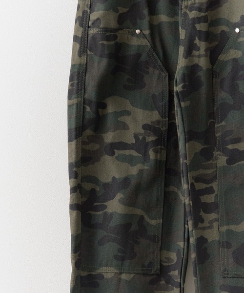 セール】Double Knee Wide Camo Pattern Pants/ダブルニーワイド