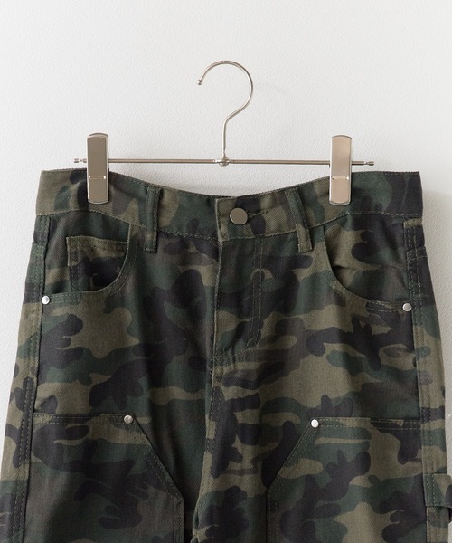 Chick（チック）の「Double Knee Wide Camo Pattern Pants/ダブルニーワイド カモ柄パンツ（その他パンツ・レディース・カモフラージュ・FREE）」の4枚目の写真