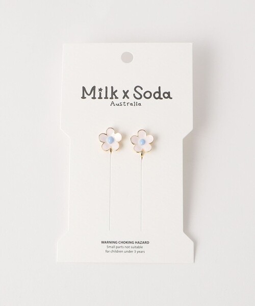 green label relaxing（グリーンレーベルリラクシング）の「＜Milk&Soda＞サニー デイジー イヤリング / キッズ（イヤリング・キッズ・ホワイト/イエロー/ライトピンク・FREE）」の10枚目の写真