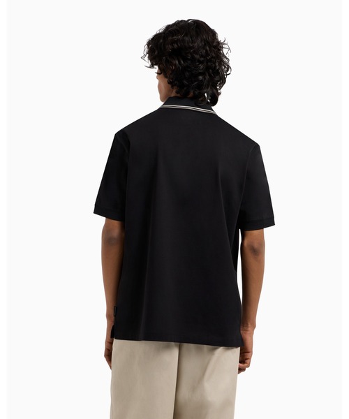 ARMANI EXCHANGE（アルマーニエクスチェンジ）の「【A|X アルマーニ エクスチェンジ】＞AXロゴ 半袖ポロシャツ/REGULAR（ポロシャツ・メンズ・ブラック・LARGE/MEDIUM/SMALL/X-LARGE/X-SMALL/XX-LARGE）」の4枚目の写真