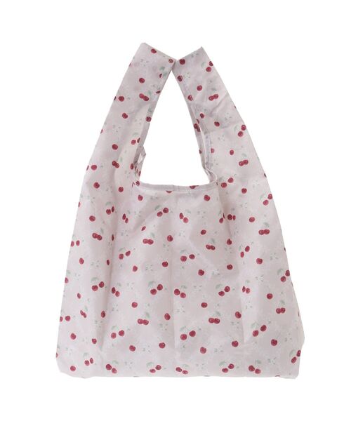 Maison de FLEUR（メゾンドフルール）の「チェリープリントエコバッグ（エコバッグ/サブバッグ・レディース・ピンク系その他3・FREE）」の5枚目の写真
