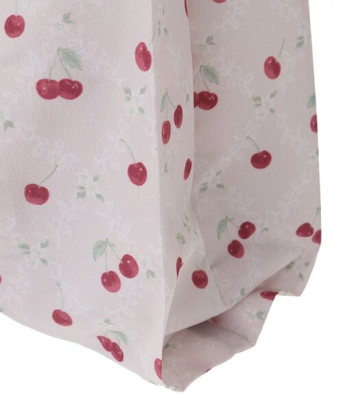 Maison de FLEUR（メゾンドフルール）の「チェリープリントエコバッグ（エコバッグ/サブバッグ・レディース・ピンク系その他3・FREE）」の2枚目の写真