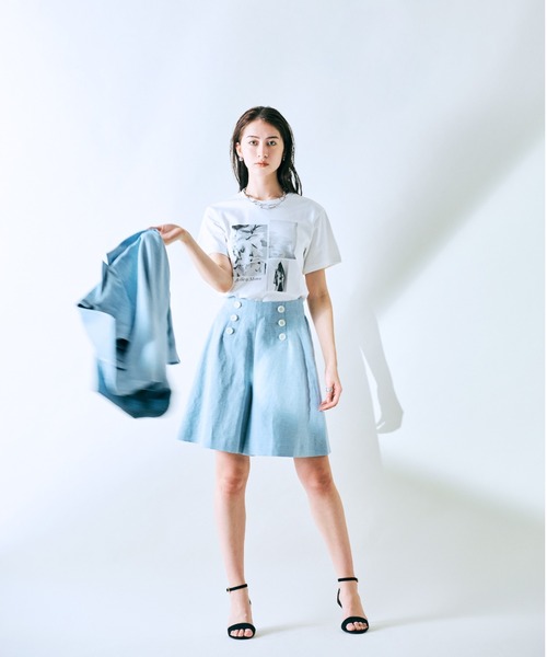 Audie a Muses(オーディアミューズ)の「【セットアップ対応】マリンショートパンツ(その他パンツ・レディース・ネイビー/ブルー・42/38)」の1枚目の写真