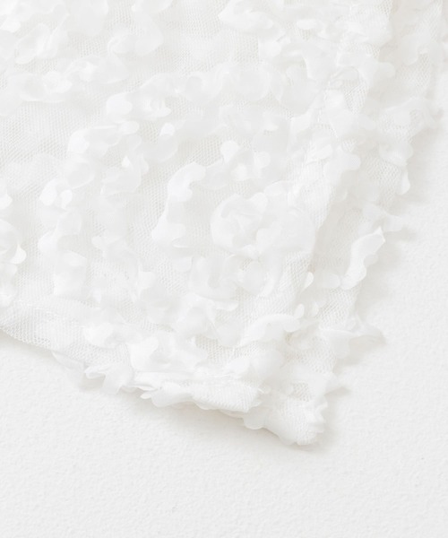 SENSE OF PLACE by URBAN RESEARCH(センスオブプレイスバイアーバンリサーチ)の「チュールレースラップスカート(スカート・レディース・ブラック/ホワイト・ONE)」の5枚目の写真