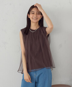 MAISON SPECIAL ギャザー2WAYスリーブトップス ◎GISELe 9月号掲載:ギャザー2WAYスリーブトップス【MAISON