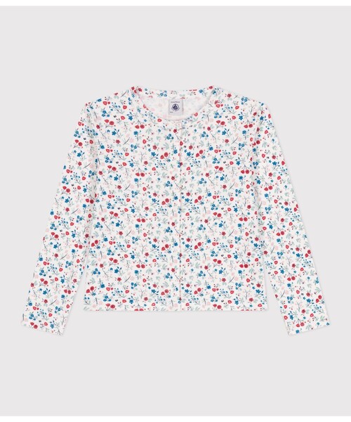 PETIT BATEAU(プチバトー)の「カーディガン(カーディガン/ボレロ・キッズ・ホワイト系その他・6YEAR/8YEAR/10YEAR/12YEAR)」の1枚目の写真