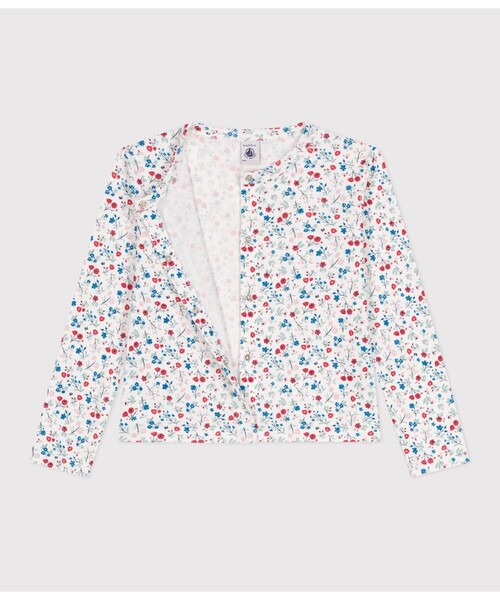 PETIT BATEAU(プチバトー)の「カーディガン(カーディガン/ボレロ・キッズ・ホワイト系その他・6YEAR/8YEAR/10YEAR/12YEAR)」の2枚目の写真