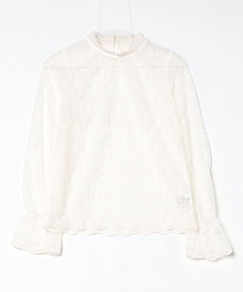 Per sist ence(パーシエンス)の「シースルーレースハイネックブラウス(シャツ/ブラウス・レディース・ホワイト/アイボリー・FREE)」の8枚目の写真