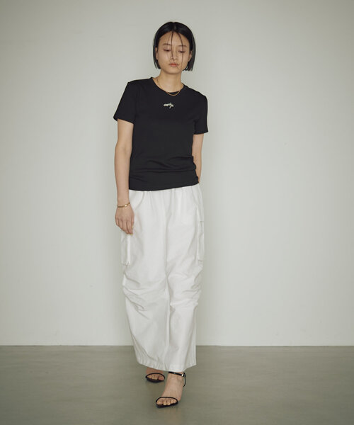 earthy（アーシー）の「綿ナイロンカーゴスカート（スカート・レディース・ベージュ/ホワイト/ブラック・SMALL/MEDIUM）」の6枚目の写真