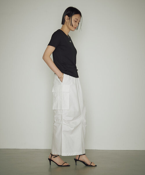 earthy（アーシー）の「綿ナイロンカーゴスカート（スカート・レディース・ベージュ/ホワイト/ブラック・SMALL/MEDIUM）」の7枚目の写真