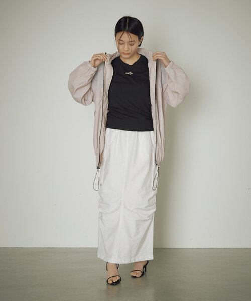 earthy（アーシー）の「綿ナイロンカーゴスカート（スカート・レディース・ベージュ/ホワイト/ブラック・SMALL/MEDIUM）」の13枚目の写真