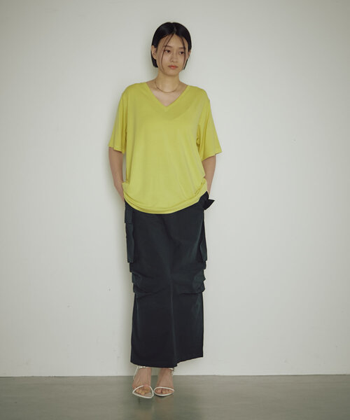 earthy（アーシー）の「綿ナイロンカーゴスカート（スカート・レディース・ベージュ/ホワイト/ブラック・SMALL/MEDIUM）」の19枚目の写真