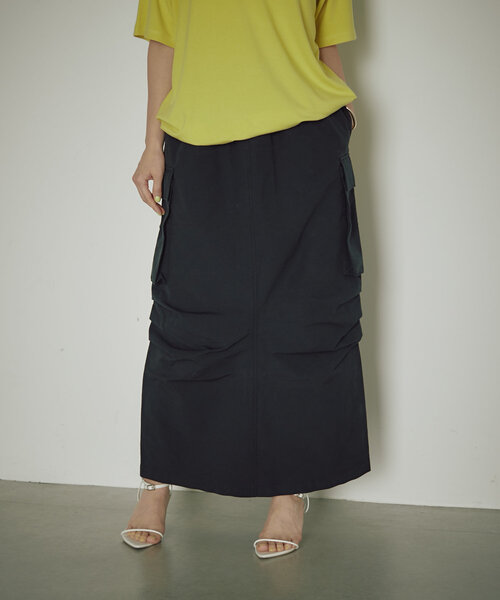 earthy（アーシー）の「綿ナイロンカーゴスカート（スカート・レディース・ベージュ/ホワイト/ブラック・SMALL/MEDIUM）」の22枚目の写真