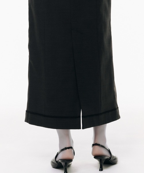 JOSE MOON（ジョゼムーン）の「TAILORED LINING DRESS/テーラードライニングドレス（ワンピース・レディース・チャコールグレー・38/36）」の2枚目の写真