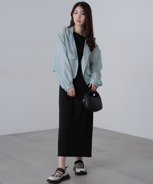 FREE'S MART（フリーズマート）の「◆ボートネックリブタンクトップワンピース（ワンピース・レディース・ネイビー系/ブラック/ブラウン系その他・SMALL/MEDIUM）」の8枚目の写真